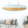 Hang 11 Surfboard Wall Mount Leather White 2