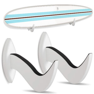 Surfboard Wall Mount White