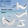 Surfboard Wall Mount - White - Image 9