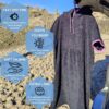 Surf Poncho - Black & Pink - Image 4