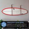 Surfboard Wall Mount - Brown Leather - Image 4