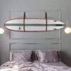 Surfboard Wall Mount - Brown Leather - Image 8